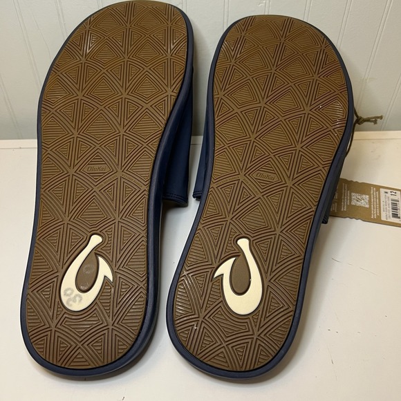 OluKai‎ Olu-Men's Slide Sandal Moonlit Ocean Blue Water Friendly Comfort 12 NWT - Picture 6 of 7